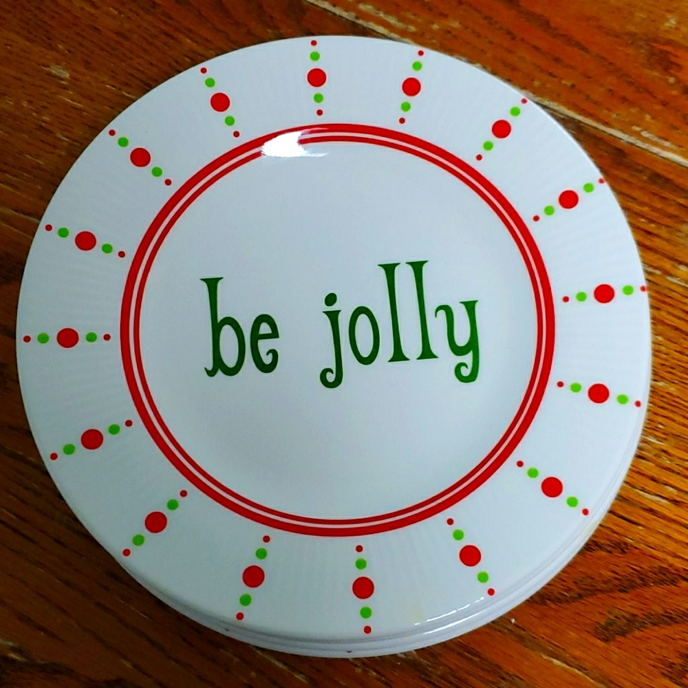 Melamine holiday lunch plates